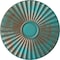 Ekena Millwork Shakuras Ceiling Medallion (For Canopies up to 5"), 19 3/4"OD x 1 3/8"P, Copper Green Patina CM20SHCGS - alternate 1